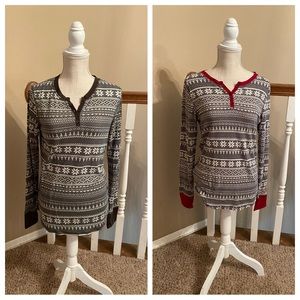 Set of 2 Cuddl Duds Light Weight Knit Pajamas